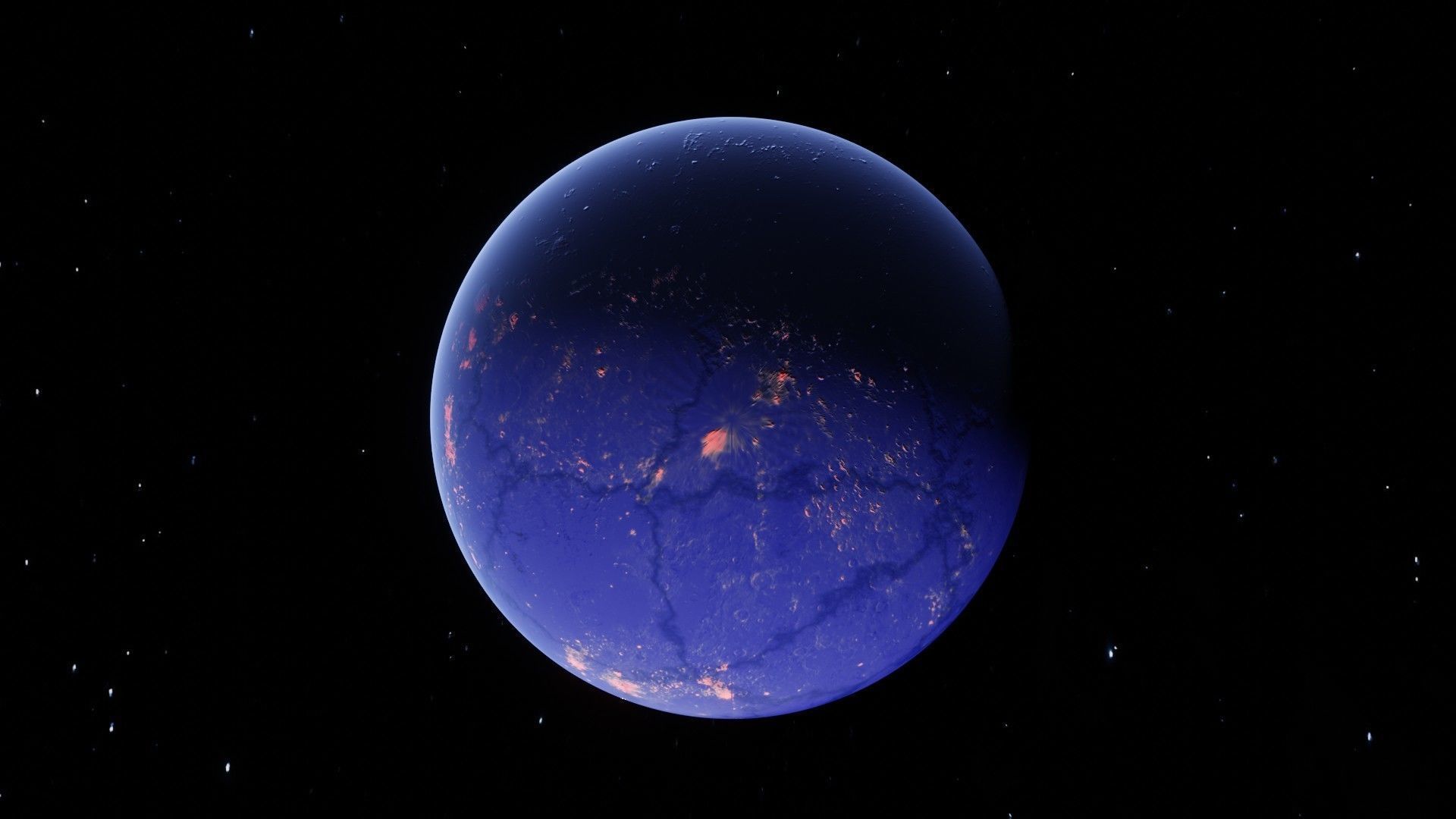 Textured Planet 3D model_1