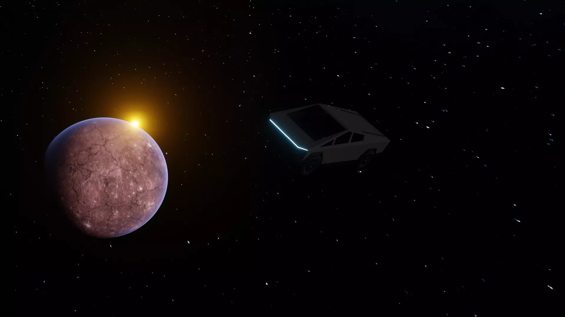 Textured Planet 3D model_0