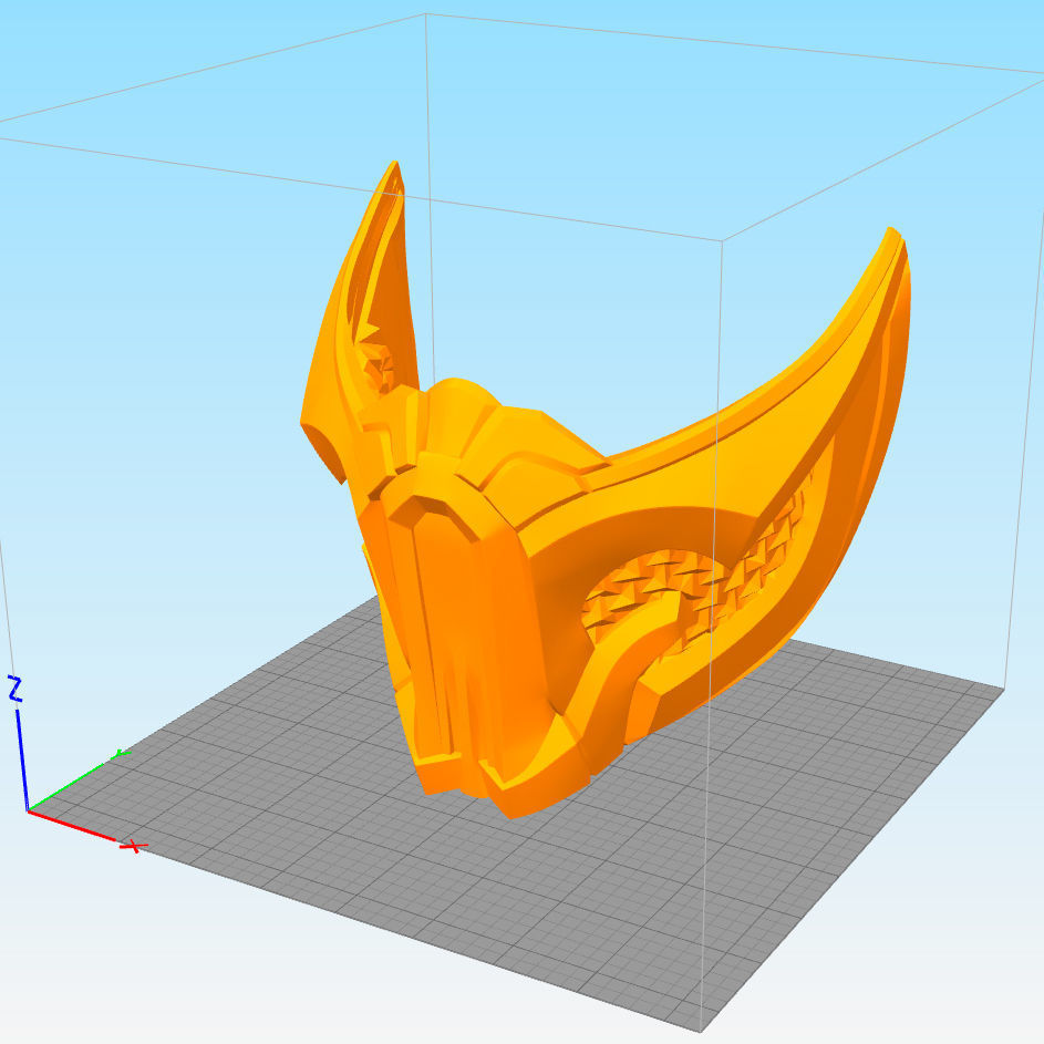 MK11 Sub-Zero Mask - Pack 01 - STL Files 3D print model_1