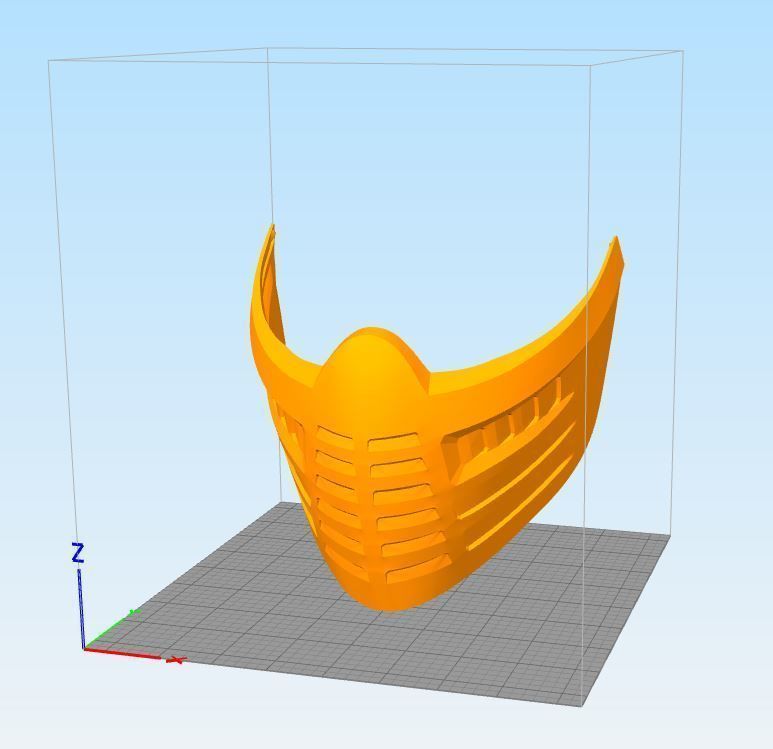 MK11 Sub-Zero Mask - Pack 01 - STL Files 3D print model_2