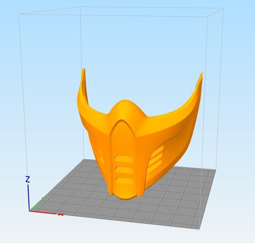 MK11 Sub-Zero Mask - Pack 01 - STL Files 3D print model_4
