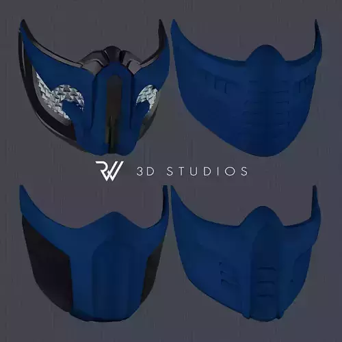 MK11 Sub-Zero Mask - Pack 01 - STL Files 3D print model