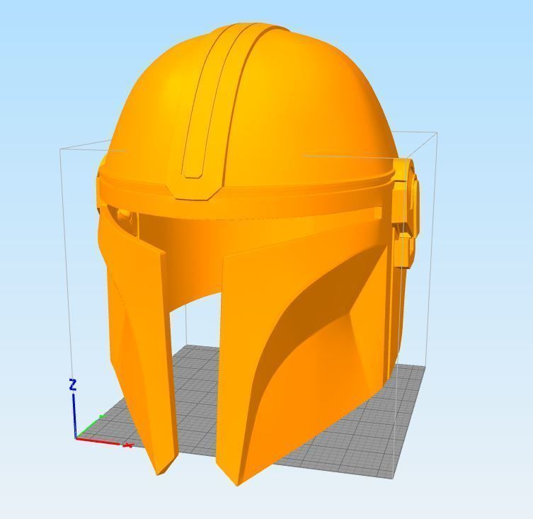 The Mandalorian Helmet - STL File 3D print model_4