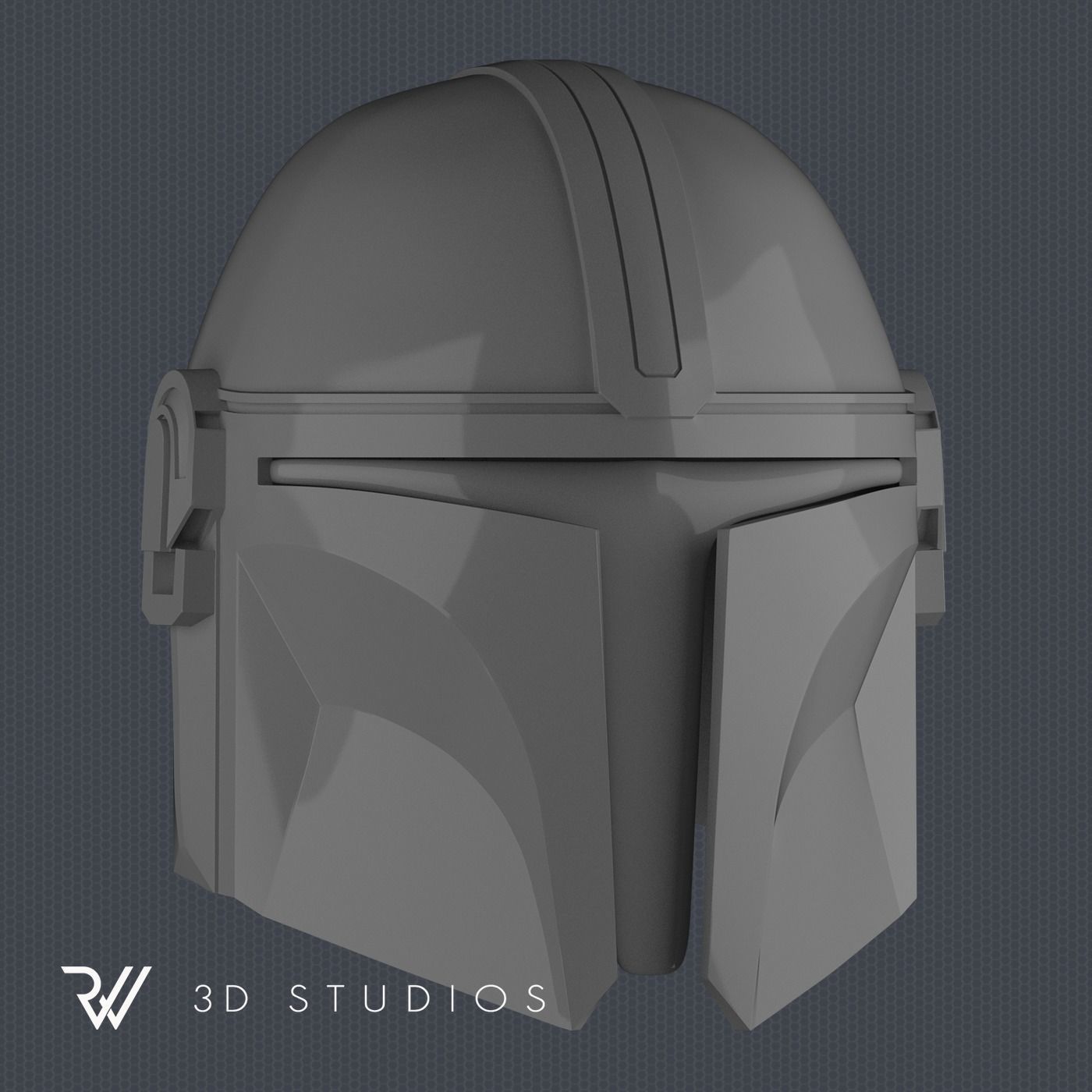 The Mandalorian Helmet - STL File 3D print model_2
