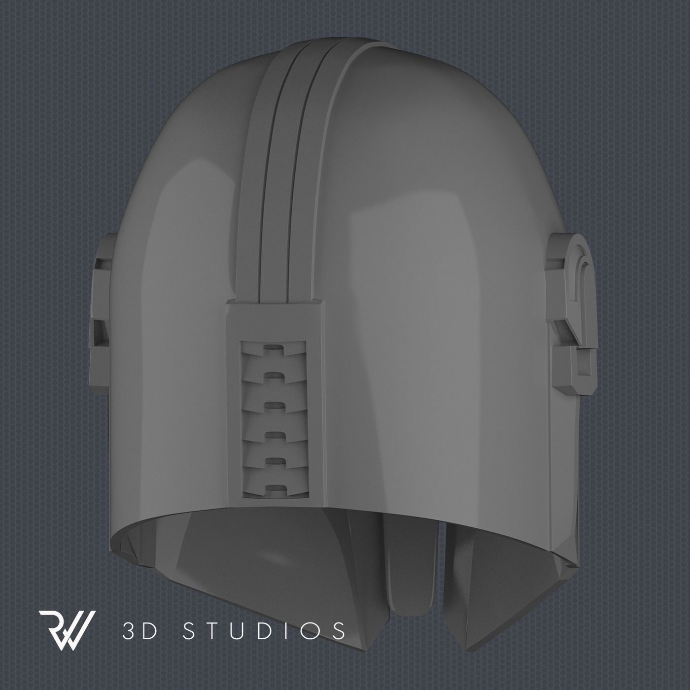 The Mandalorian Helmet - STL File 3D print model_3