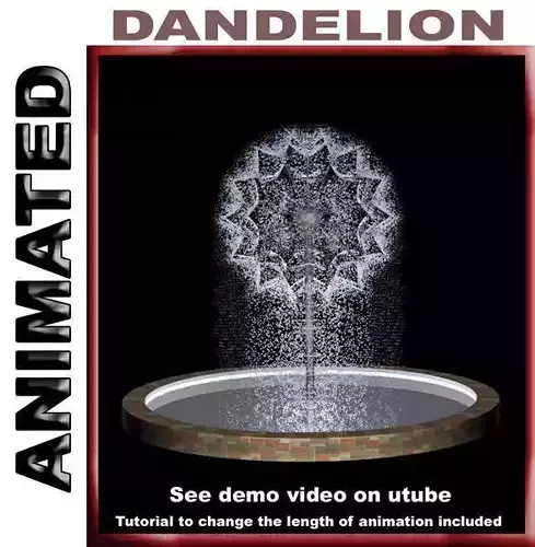 Animated Dandelion Fountain