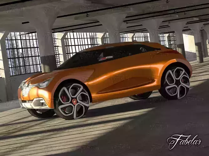 Renault Capture Concept and Garage 3D model