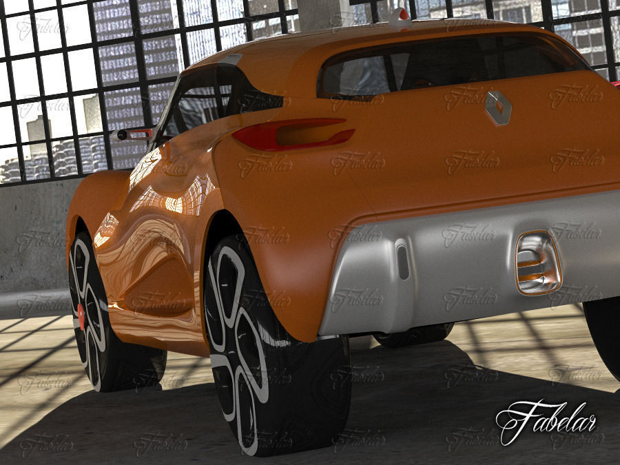 Renault Capture Concept and Garage 3D model_5