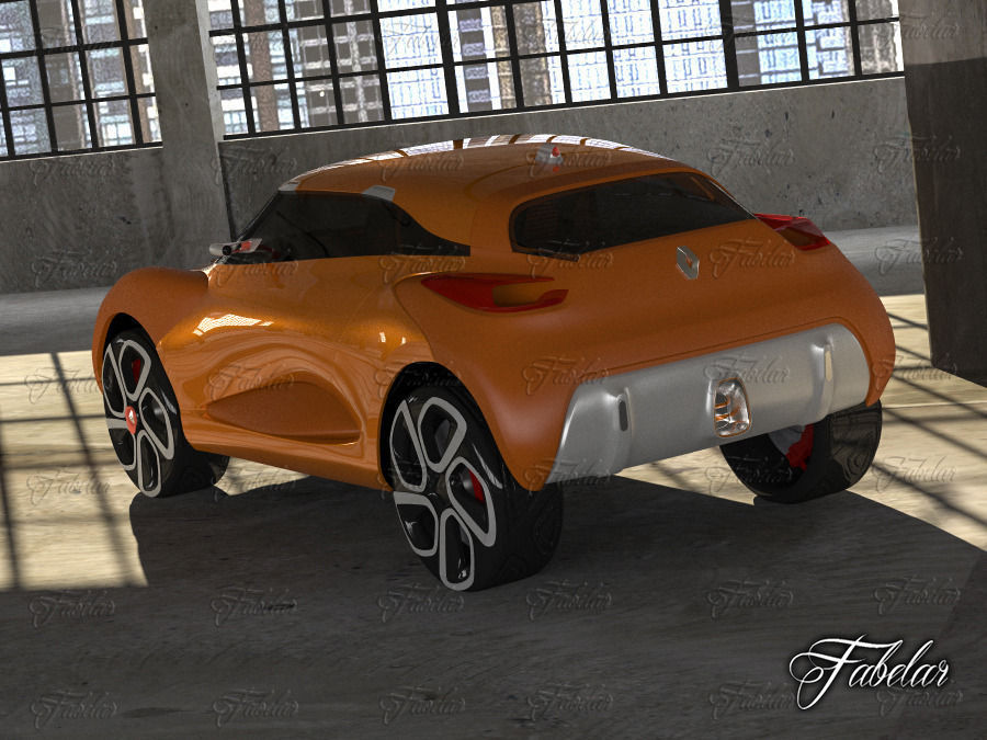 Renault Capture Concept and Garage 3D model_3