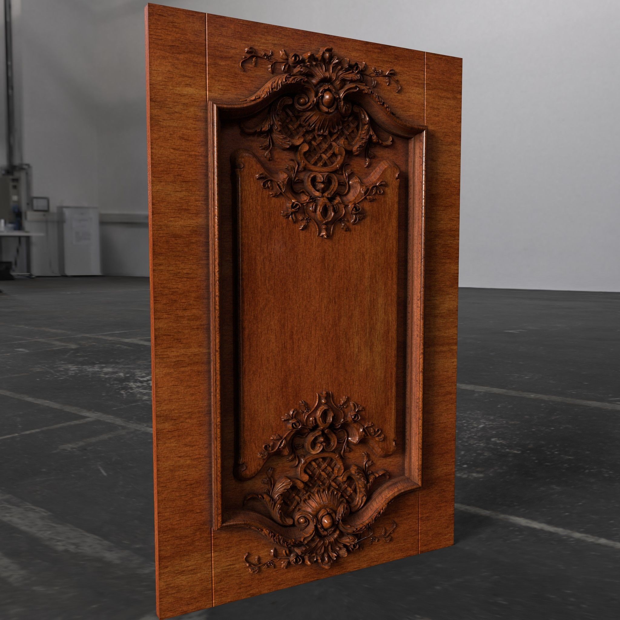 kitchen facade decorated with carvings 3D print model 3D print model_4