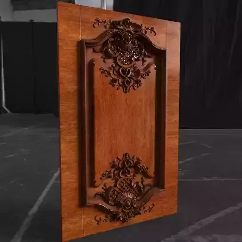 kitchen facade decorated with carvings 3D print model