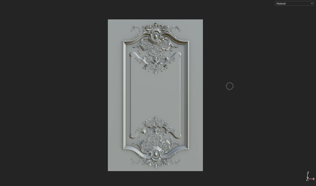 kitchen facade decorated with carvings 3D print model 3D print model_2