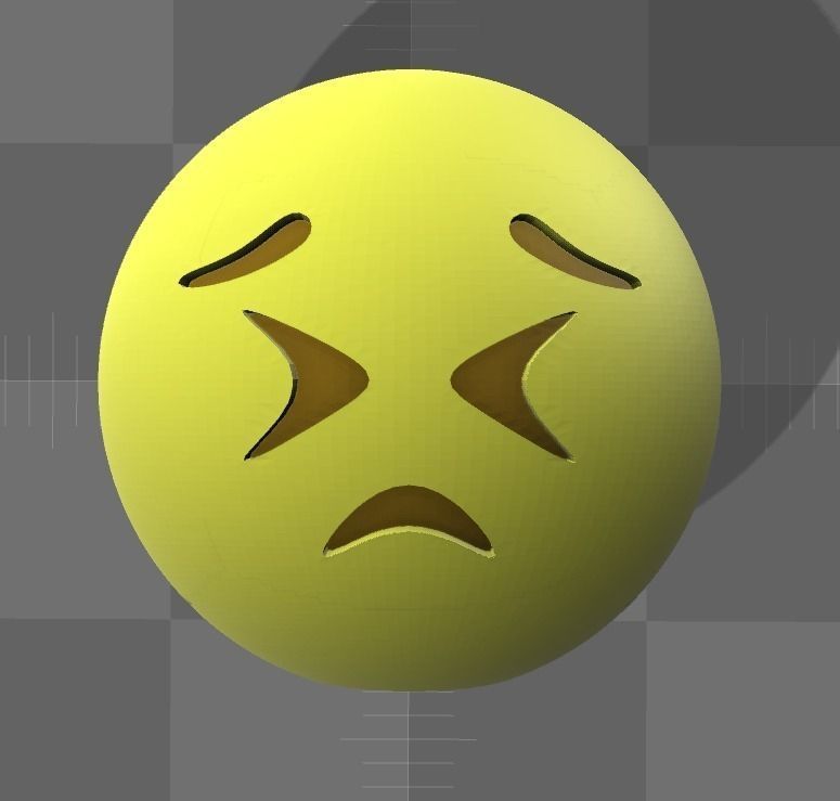Emoji emoticion 3D print model_0