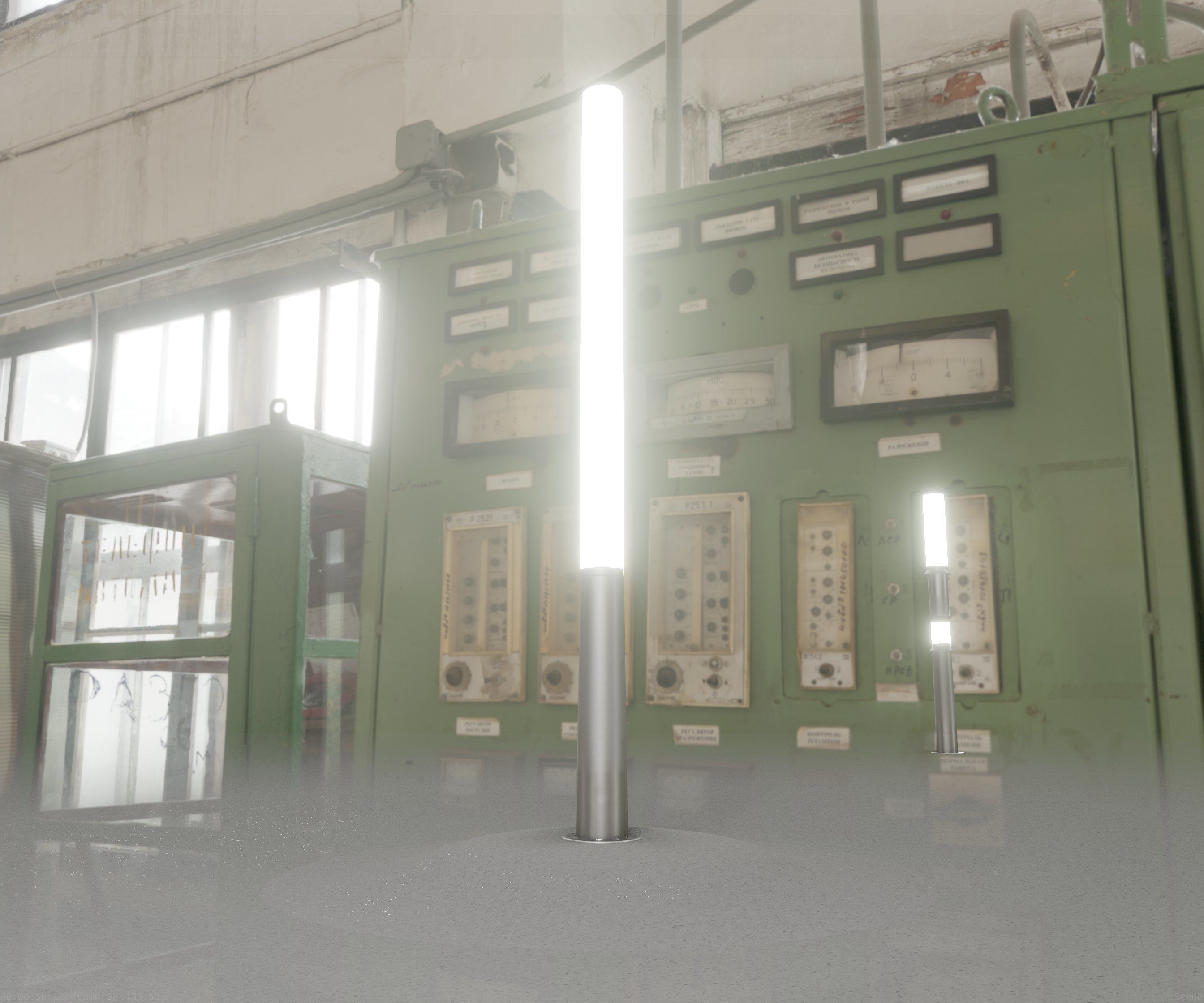 Low-Poly Basic Light Column 13 - Street Light Set-9 Low-poly 3D model_12