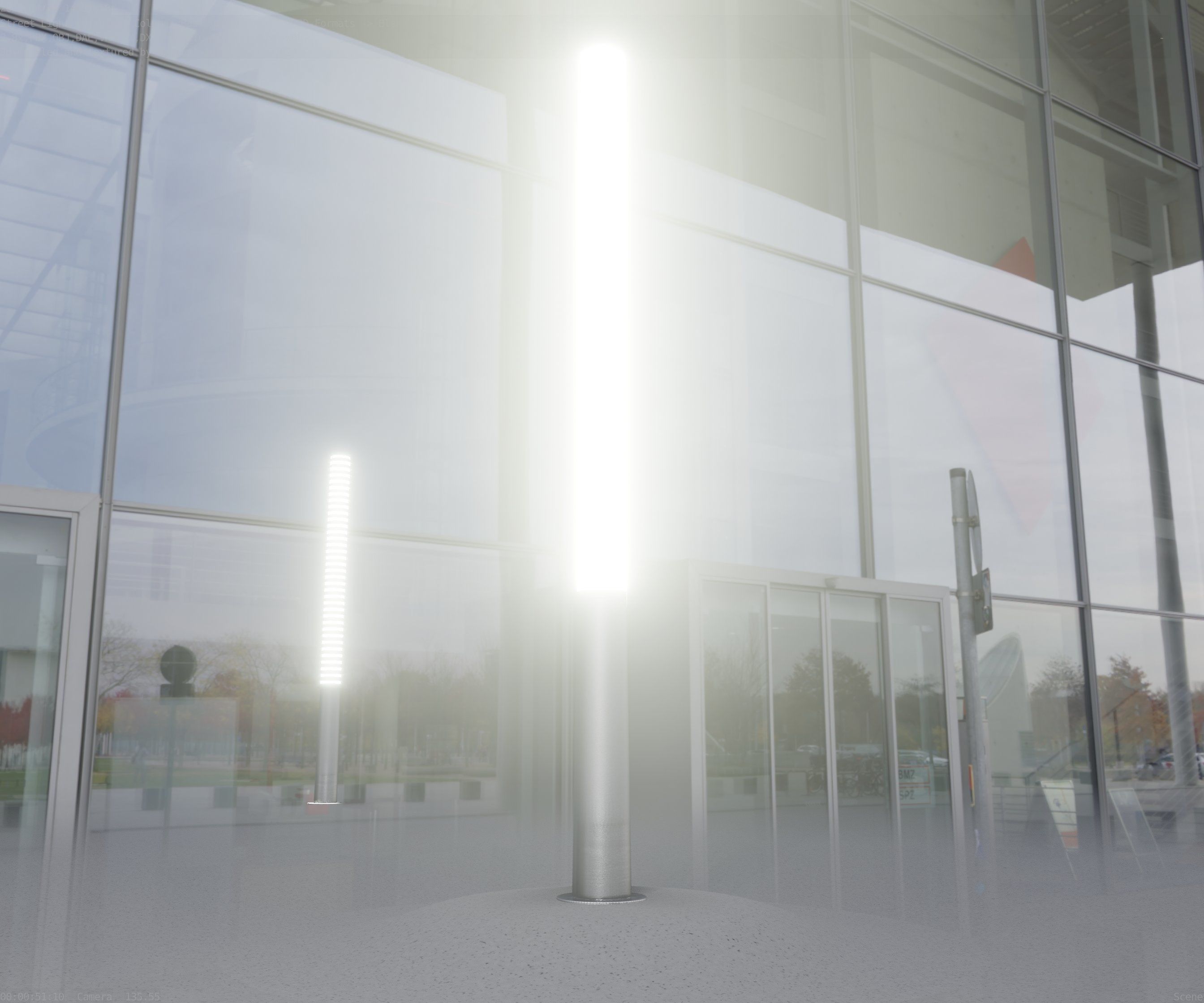 Low-Poly Basic Light Column 13 - Street Light Set-9 Low-poly 3D model_34