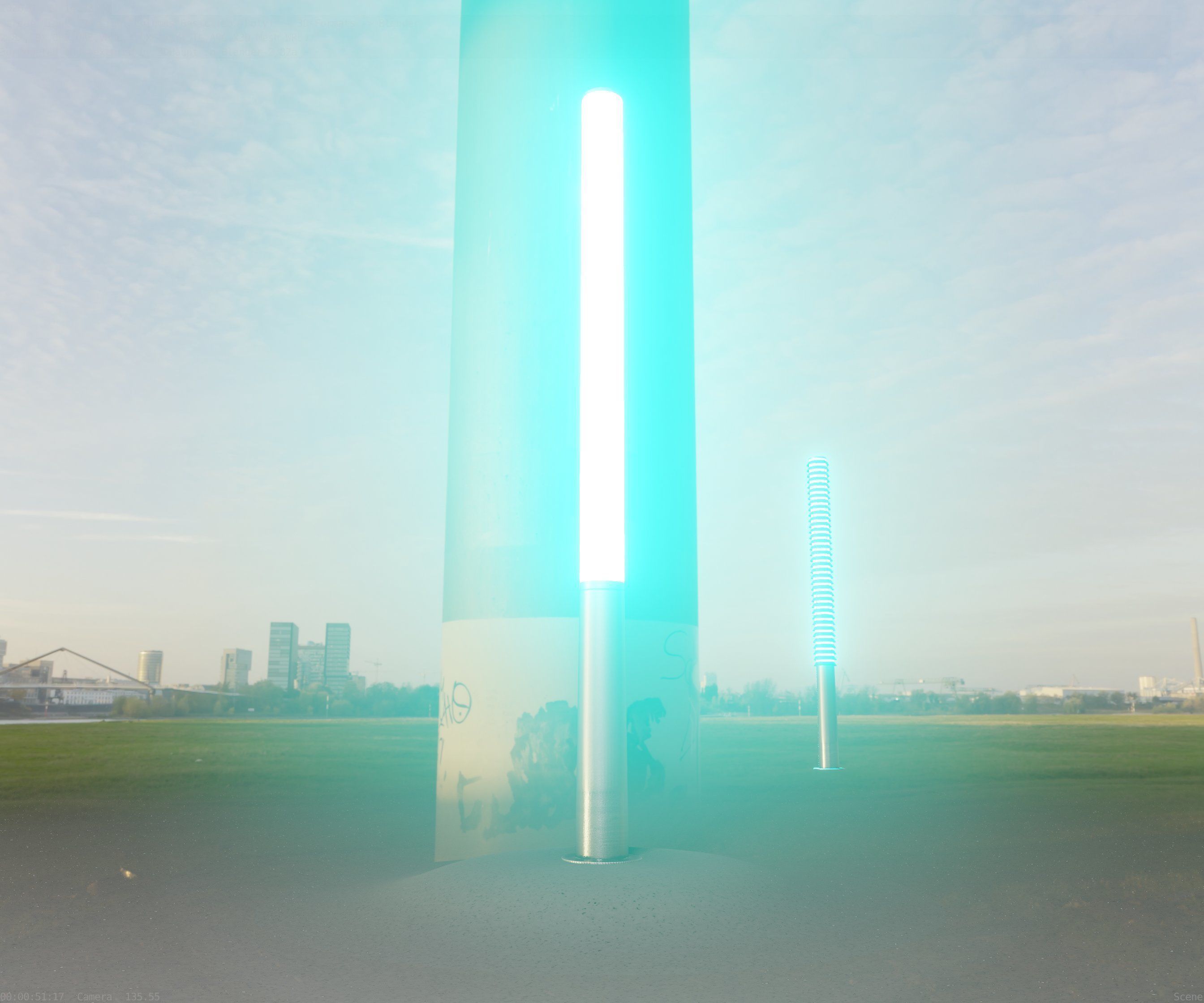 Low-Poly Basic Light Column 13 - Street Light Set-9 Low-poly 3D model_41