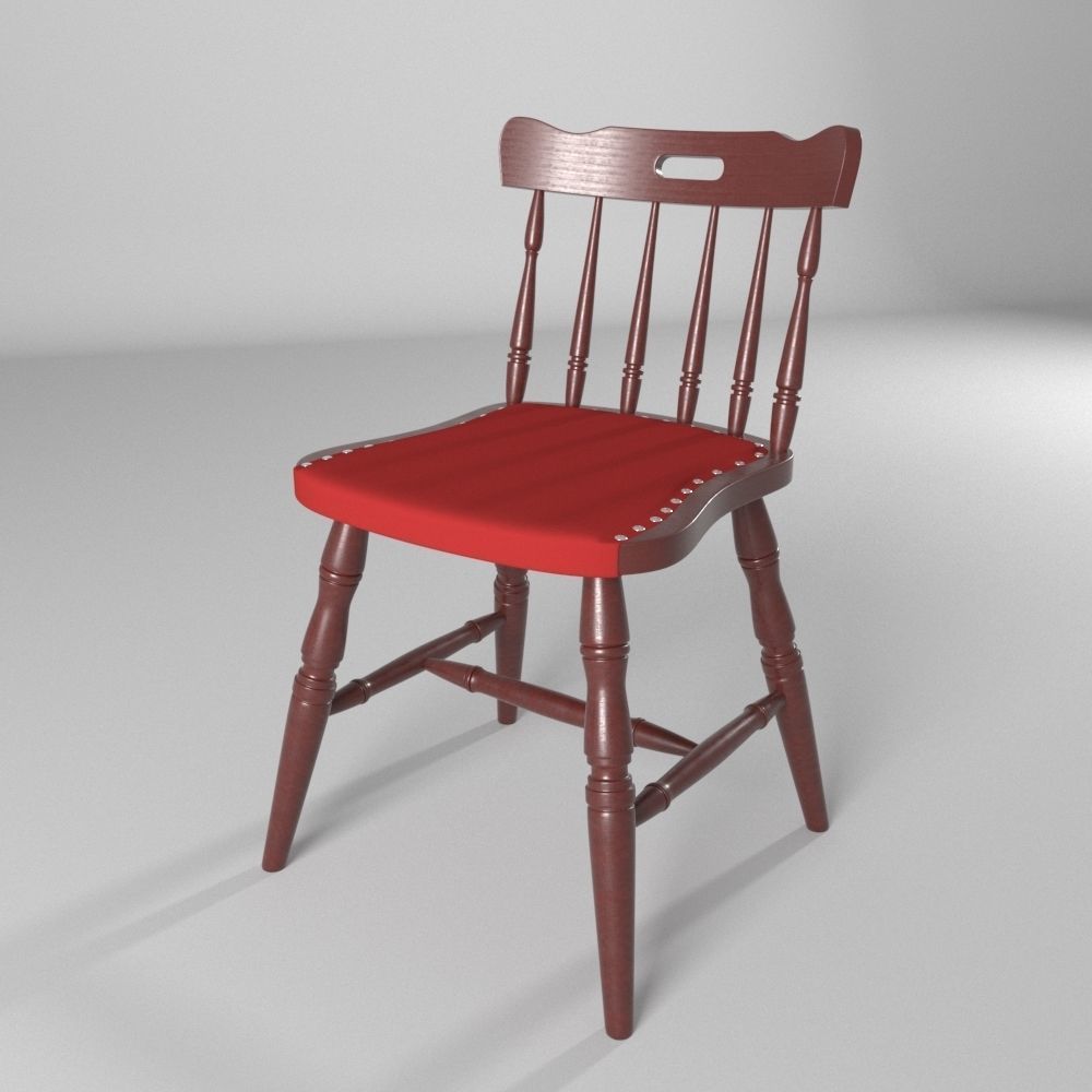 Modern Woodend Char 3D model_1