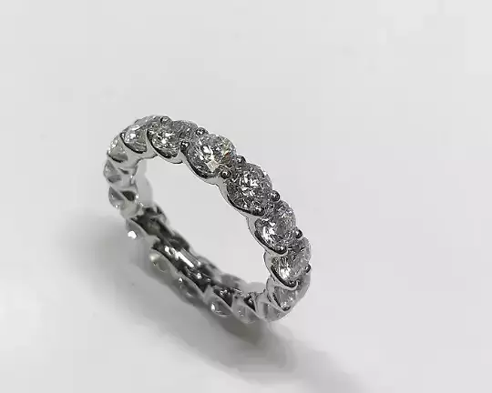 All Round Diamond U Band Eternity  Ring