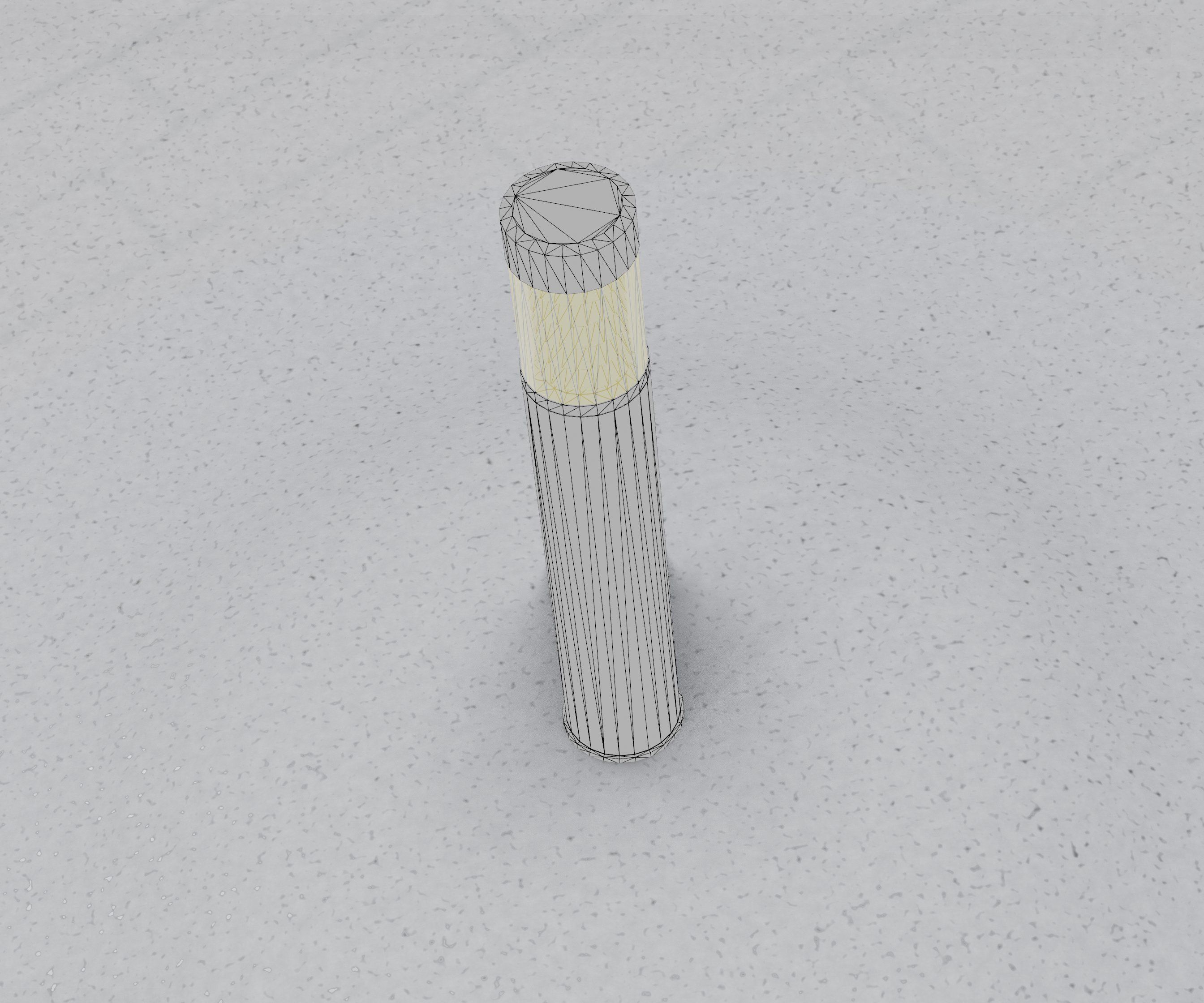 Low-Poly Basic Light Column 17 - Street Light Set-9 Low-poly 3D model_72