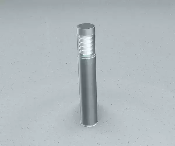 Low-Poly Basic Light Column 17 - Street Light Set-9 Low-poly 3D model