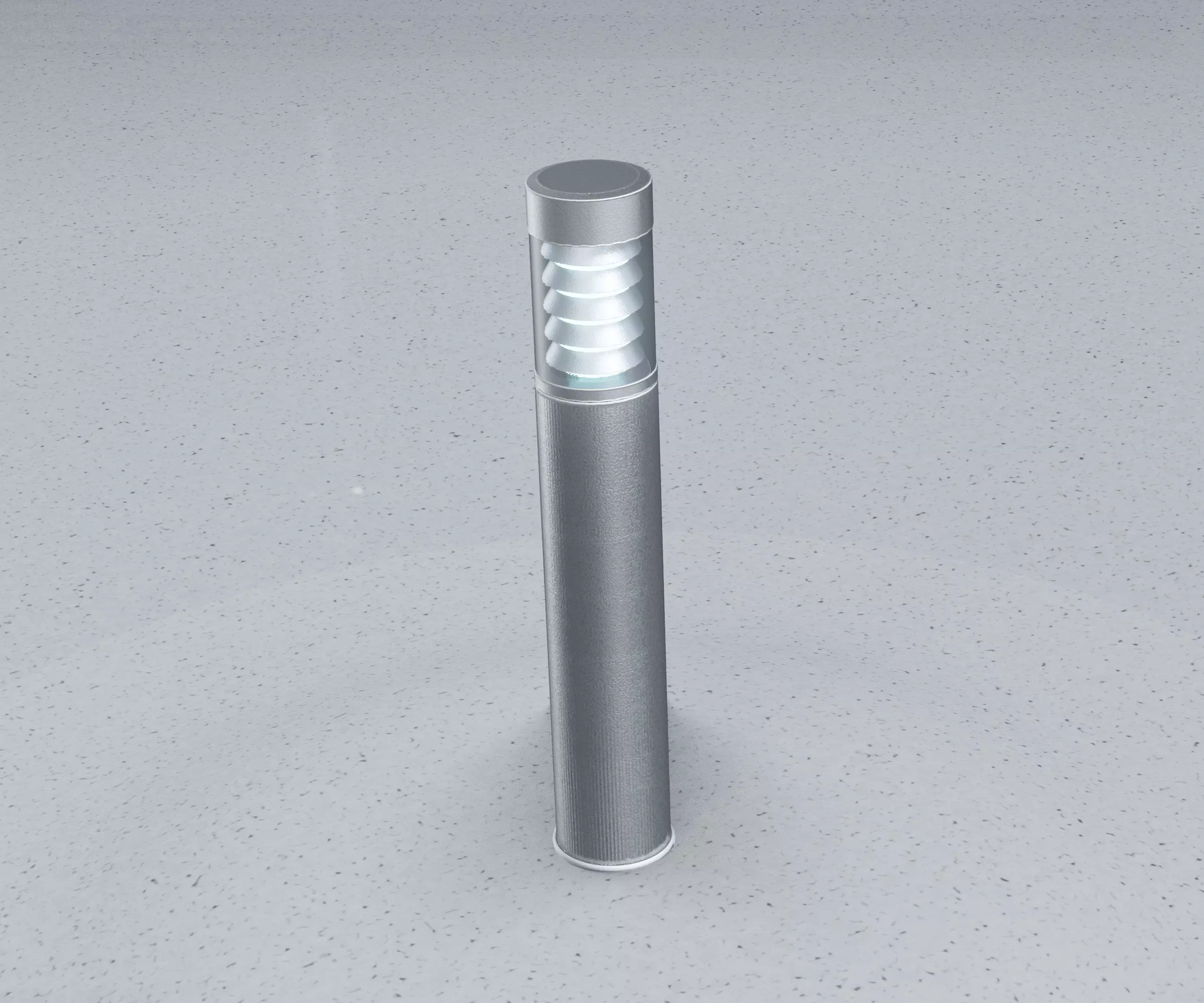 Low-Poly Basic Light Column 17 - Street Light Set-9 Low-poly 3D model_0