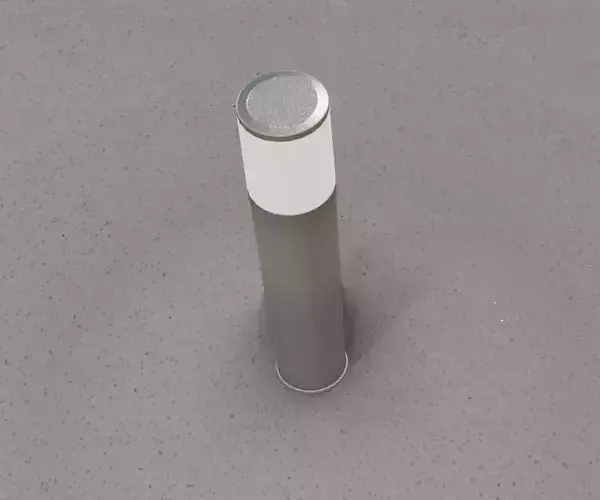 Low-Poly Basic Light Column 18 - Street Light Set-9 Low-poly 3D model