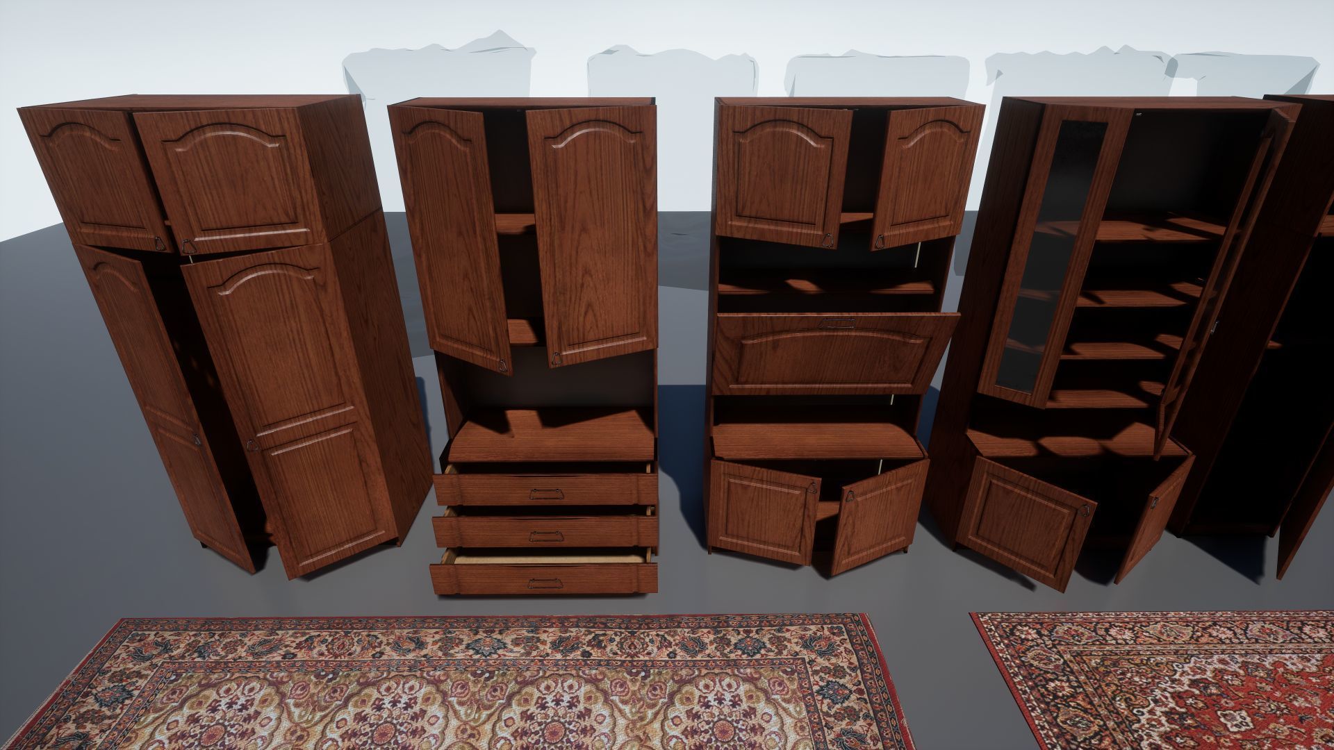 Post Soviet Furniture UE4 Low-poly 3D model_3