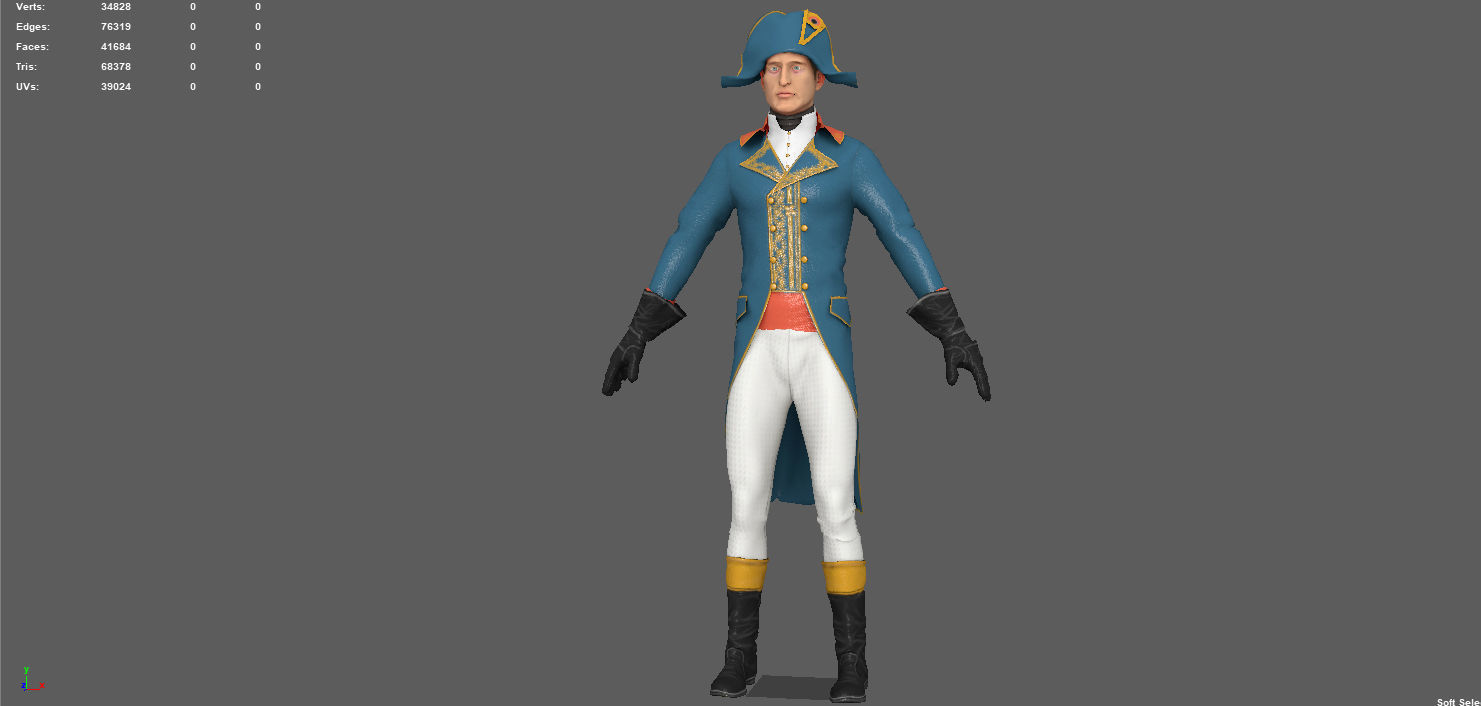 FRENCH CHARACTER  3D model_2