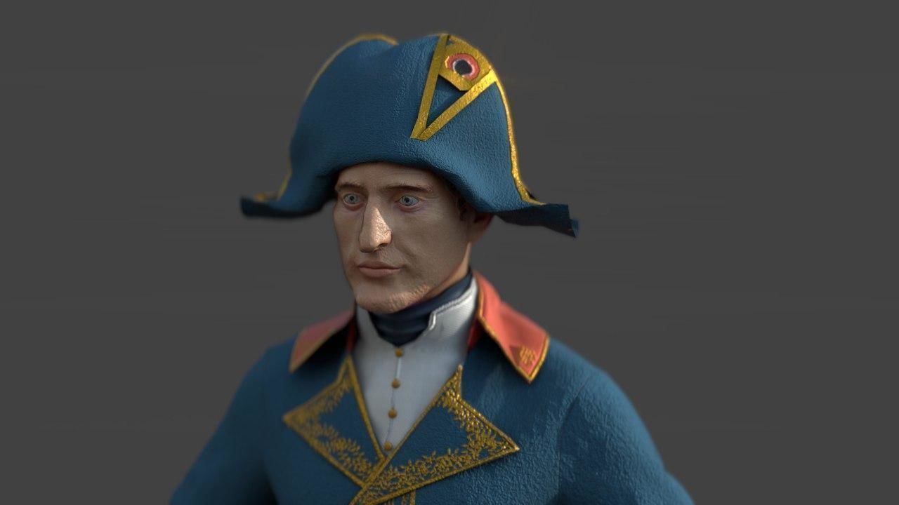FRENCH CHARACTER  3D model_1