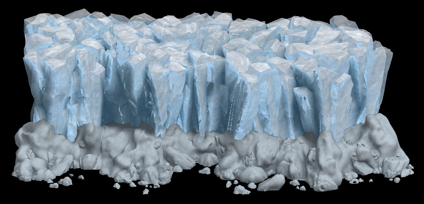 Iceberg - Ice Road Mountain 08 3D model_3