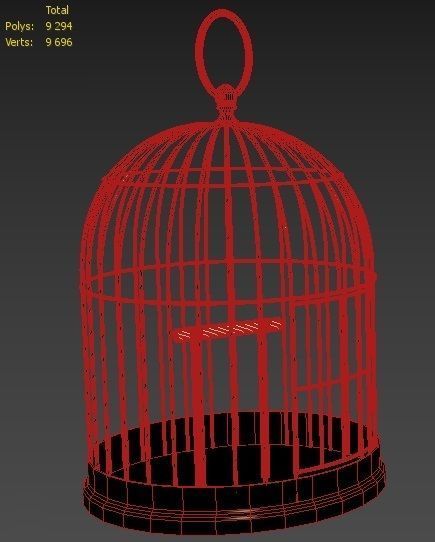 Bird Cage 3D model_4