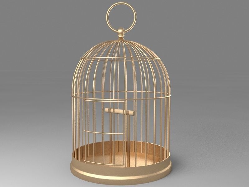 Bird Cage 3D model_2