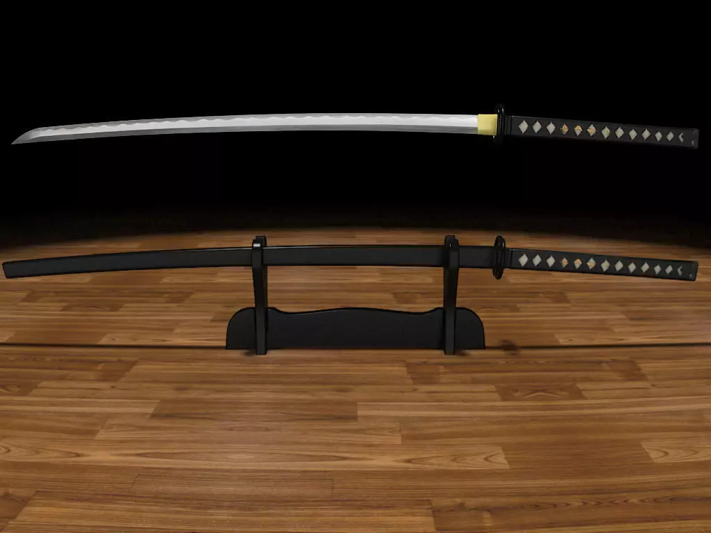 Katana musashi high poly 3D model