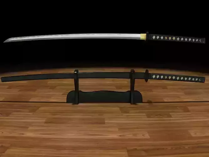 Katana musashi high poly