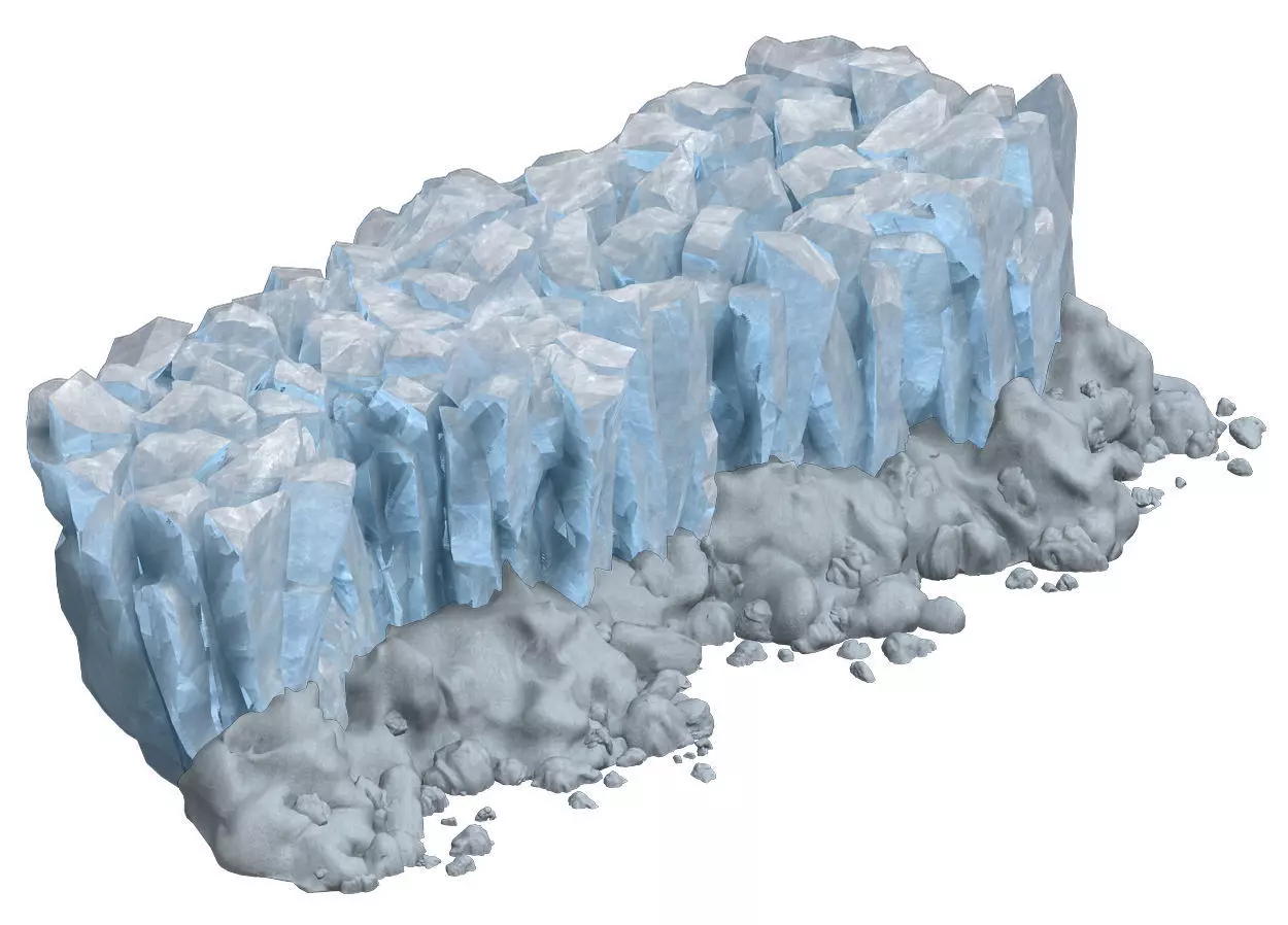 Iceberg - Ice Road Mountain 10 3D model_0
