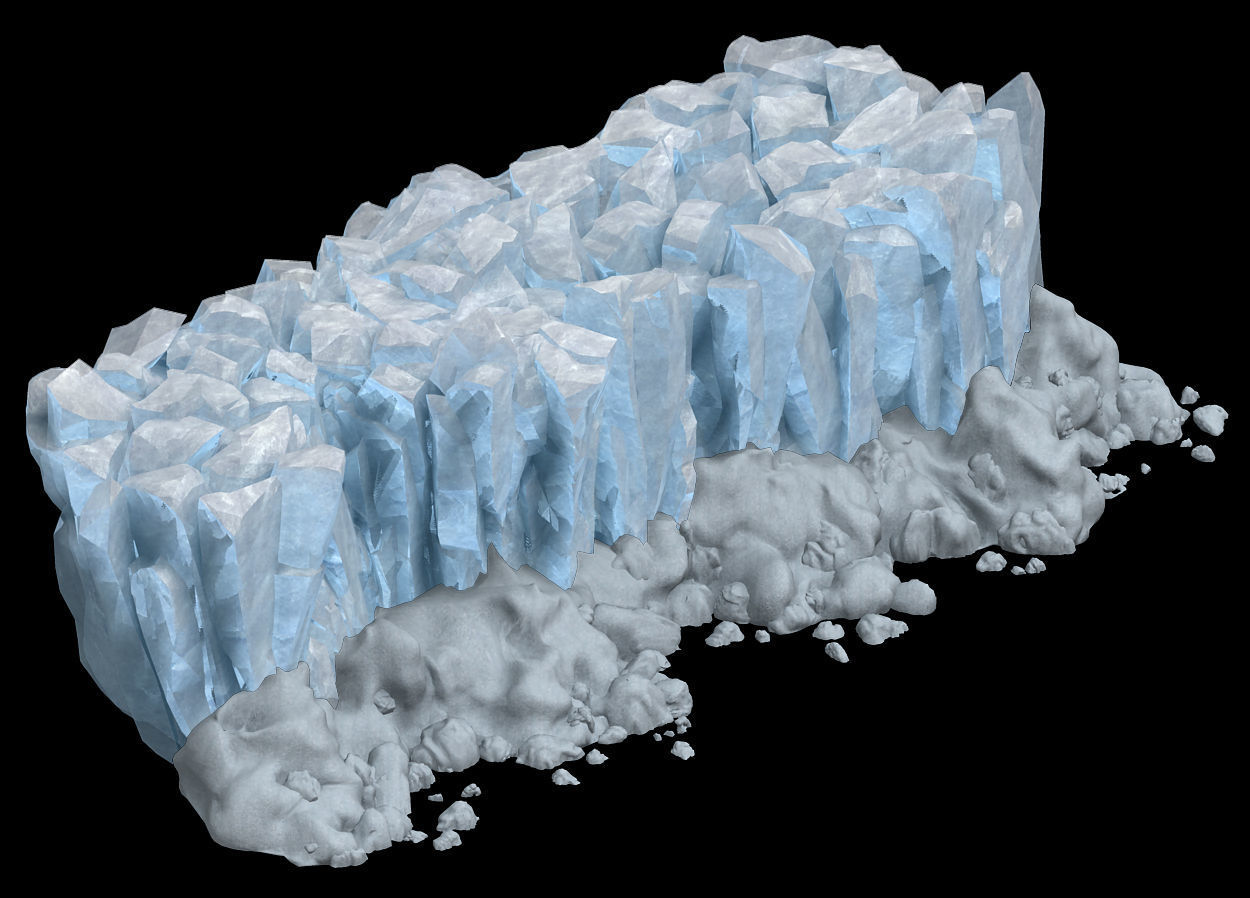Iceberg - Ice Road Mountain 10 3D model_3