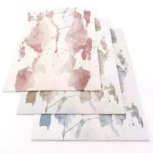 Rugs-738 three watercolor splatter rugs