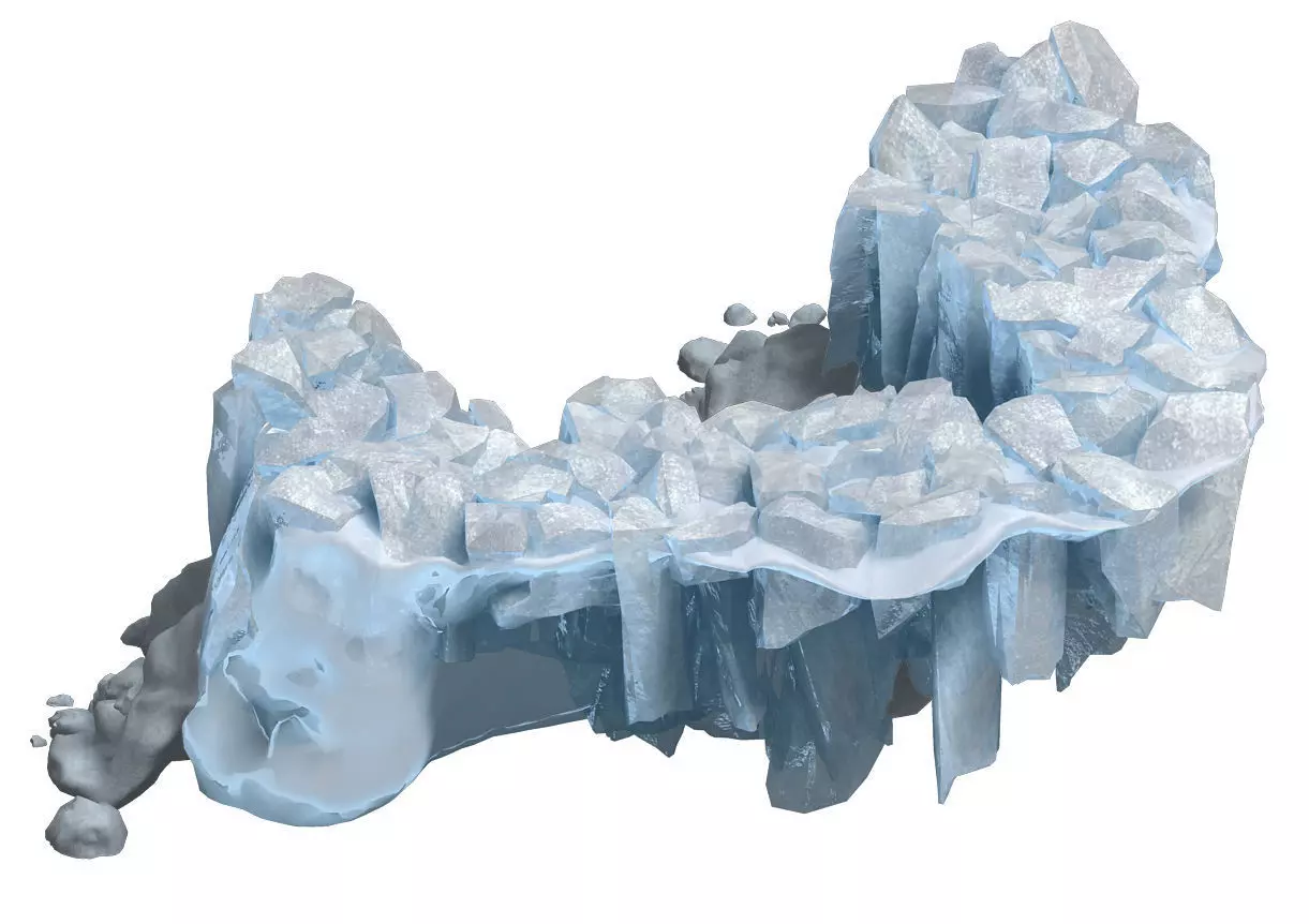 Iceberg - Ice Road Mountain 15 3D model_0
