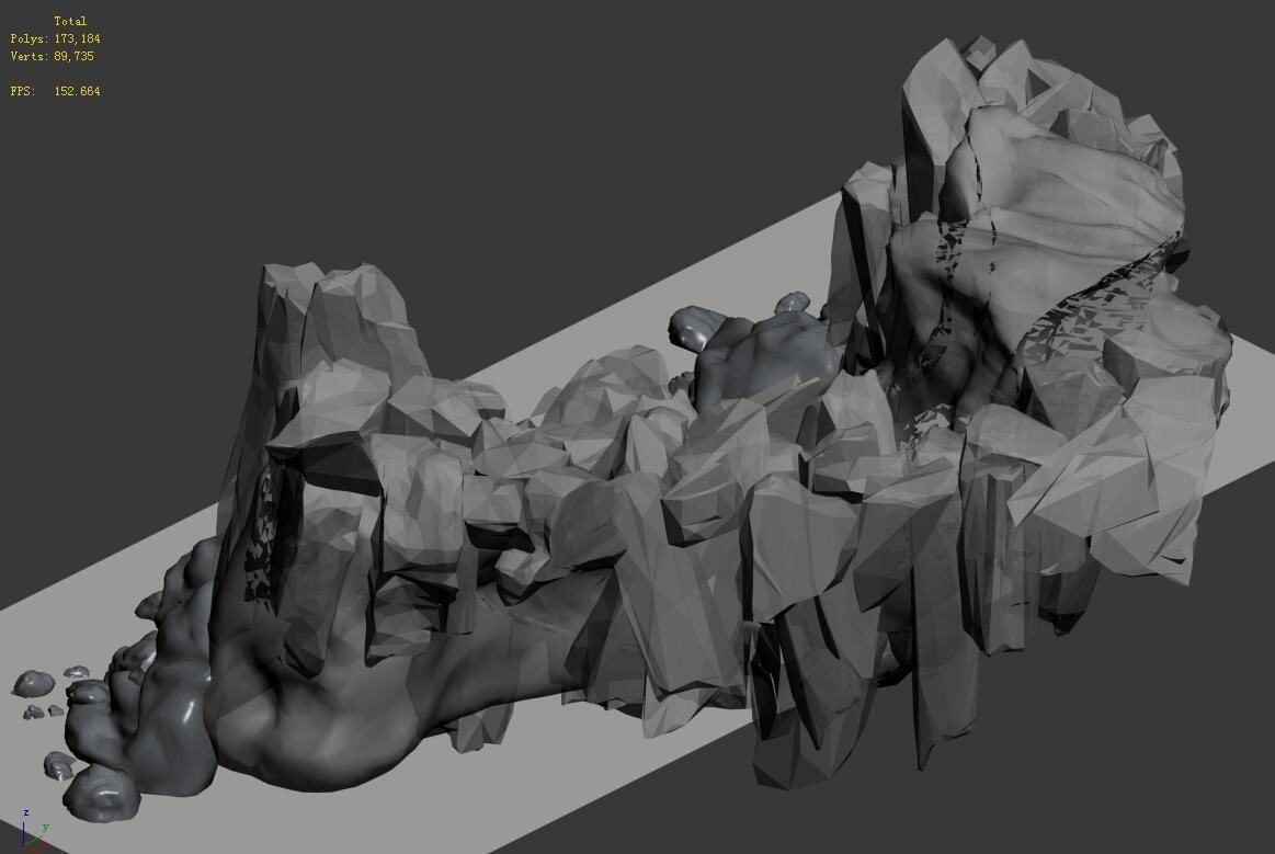 Iceberg - Ice Road Mountain 15 3D model_1