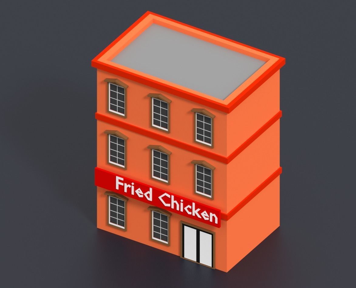 Low Poly City Pack Low-poly 3D model_50