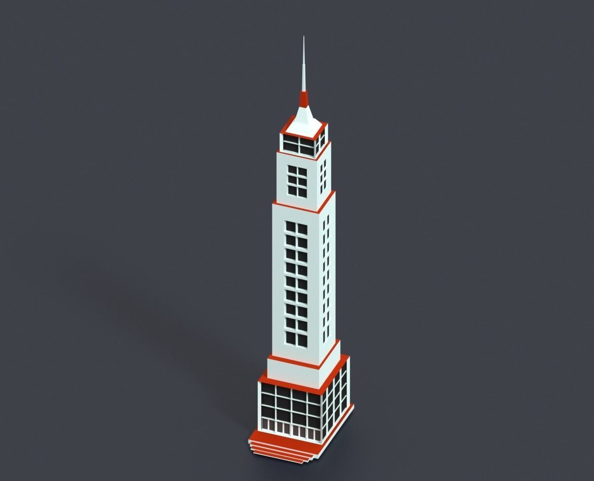 Low Poly City Pack Low-poly 3D model_35