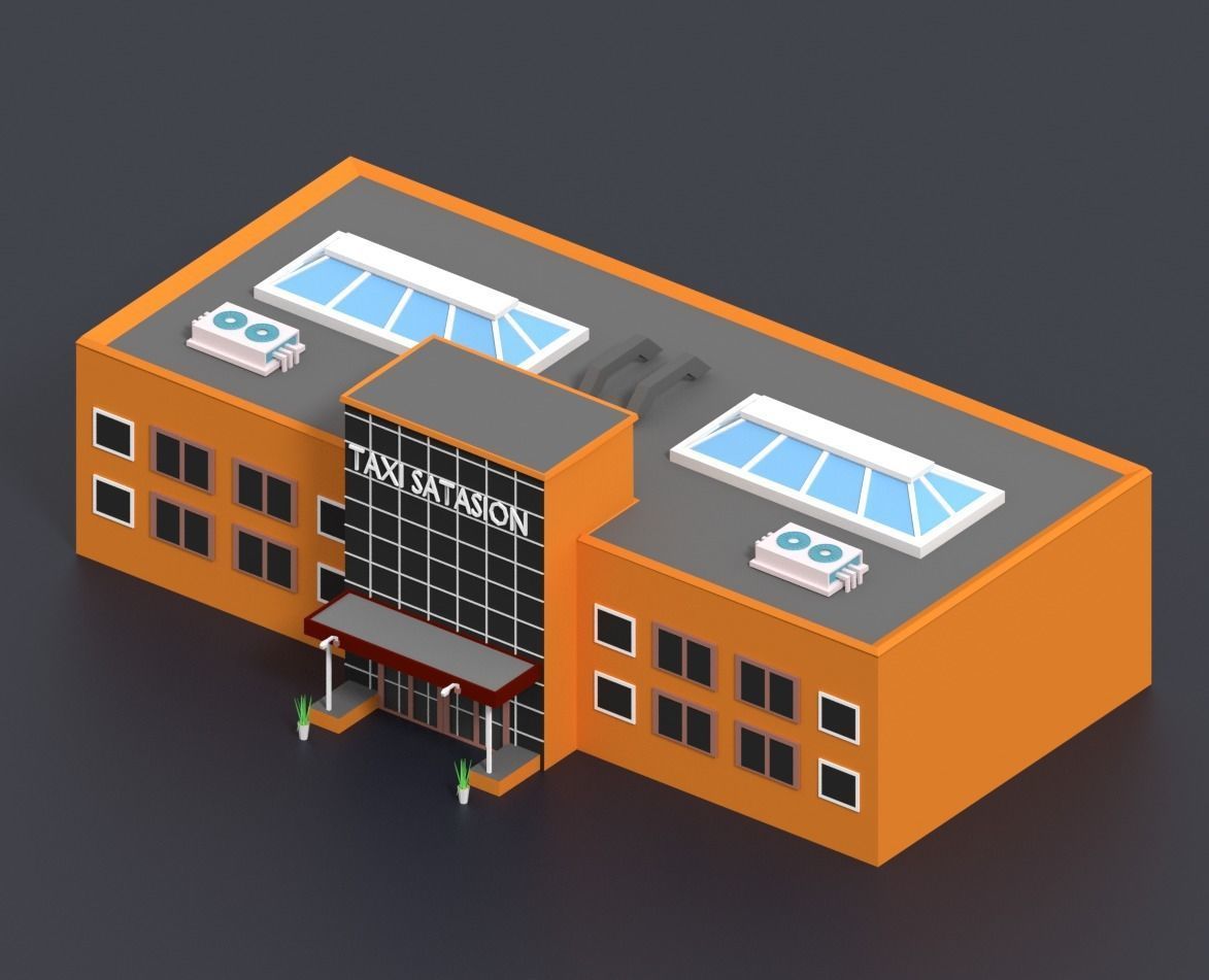 Low Poly City Pack Low-poly 3D model_34