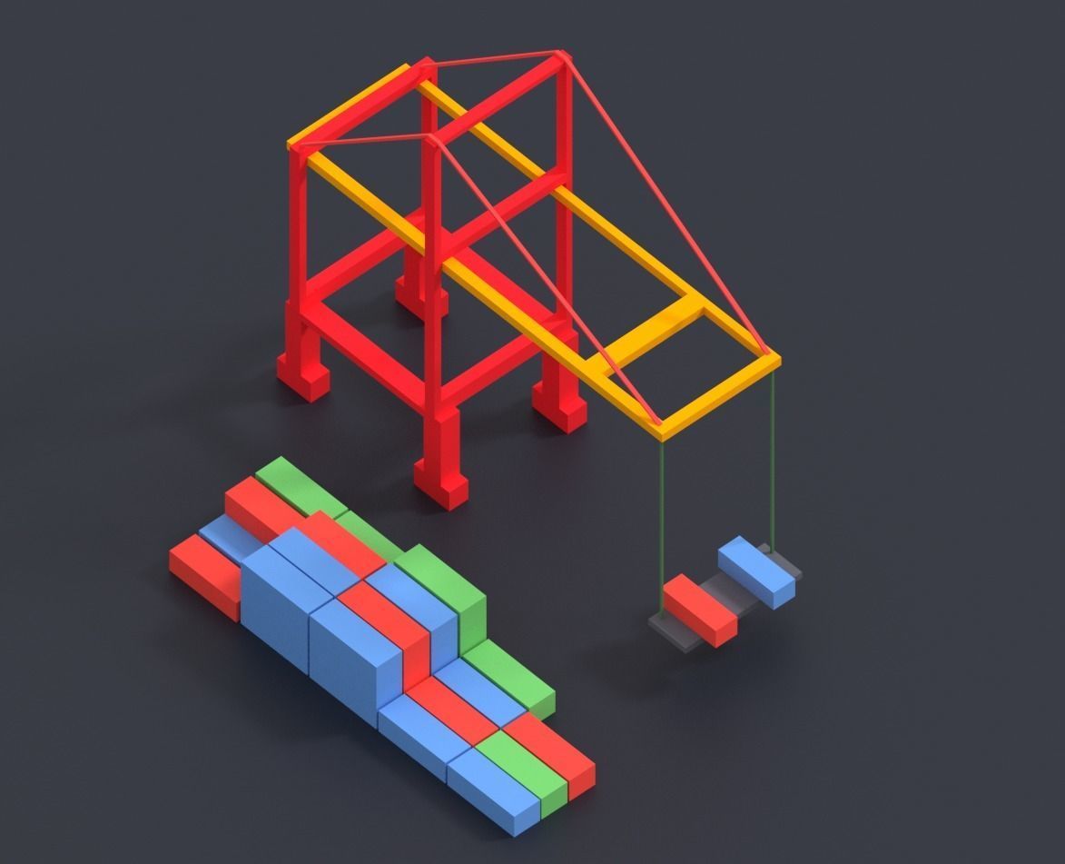 Low Poly City Pack Low-poly 3D model_105