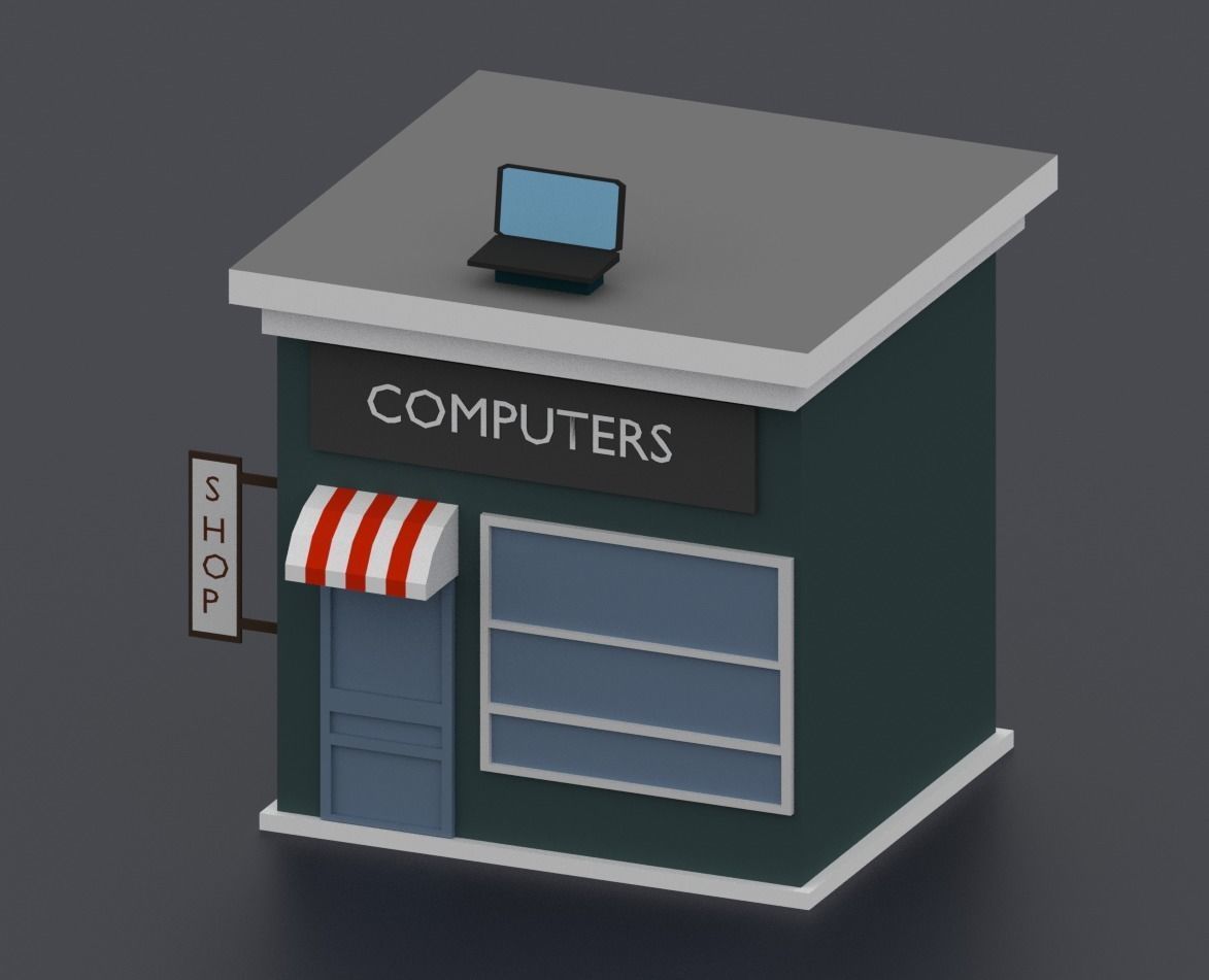 Low Poly City Pack Low-poly 3D model_58