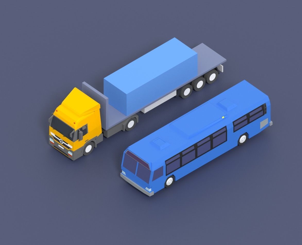 Low Poly City Pack Low-poly 3D model_78