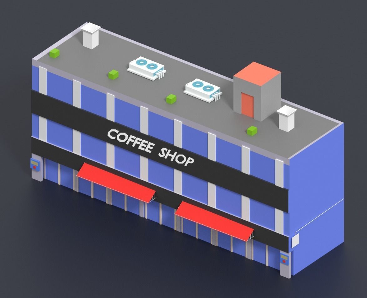 Low Poly City Pack Low-poly 3D model_26