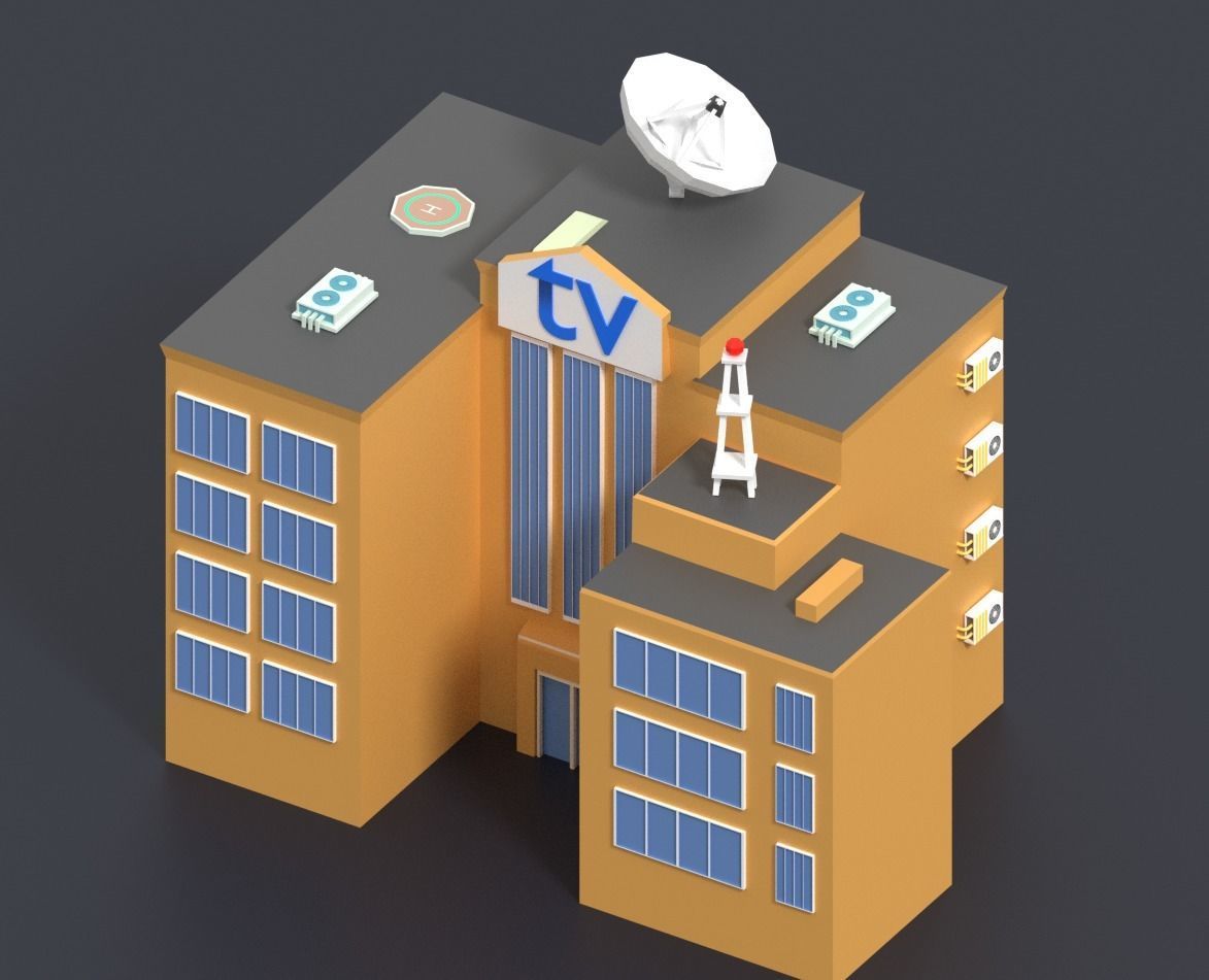 Low Poly City Pack Low-poly 3D model_42