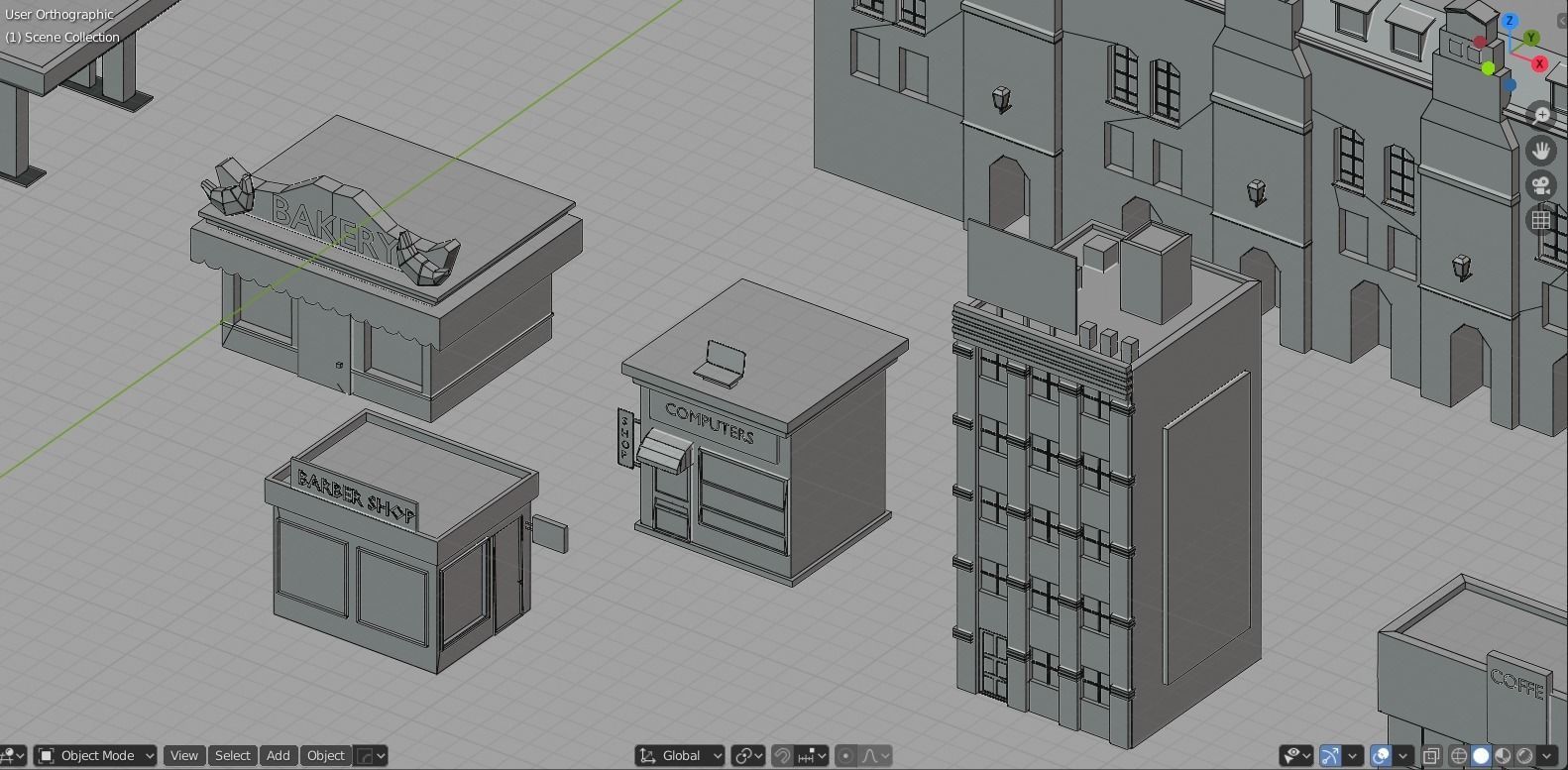 Low Poly City Pack Low-poly 3D model_112