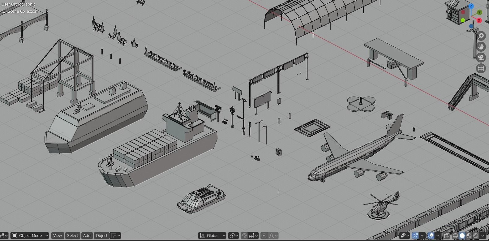 Low Poly City Pack Low-poly 3D model_114