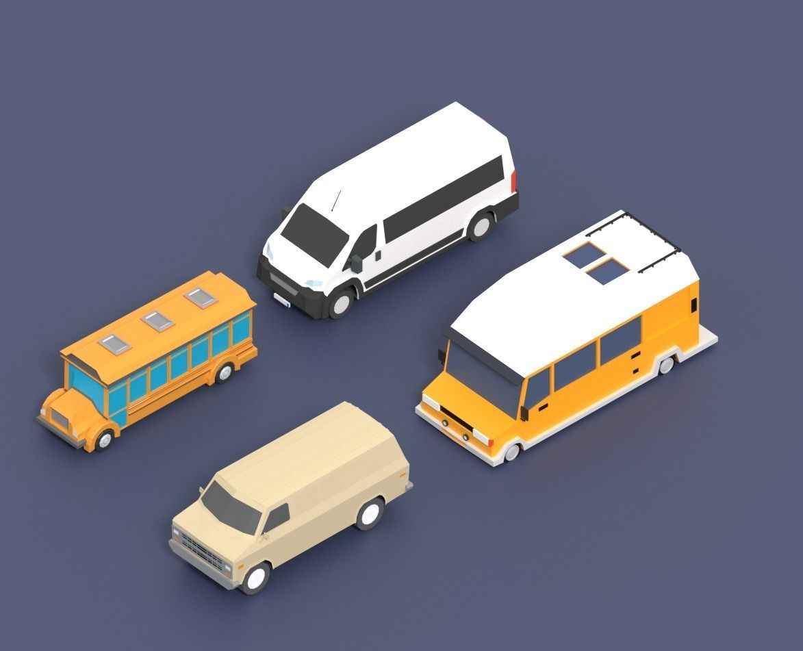 Low Poly City Pack Low-poly 3D model_83